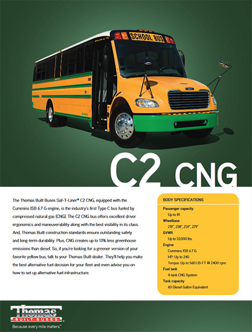 TBB Conventional C2 CNG School Bus