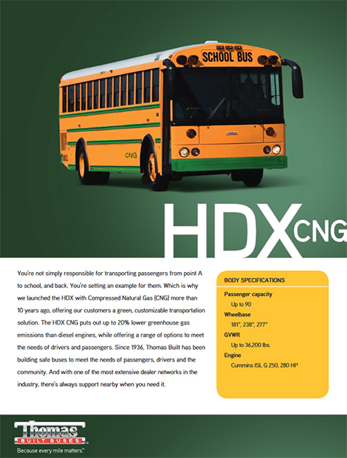 TBB HDX CNG School Bus